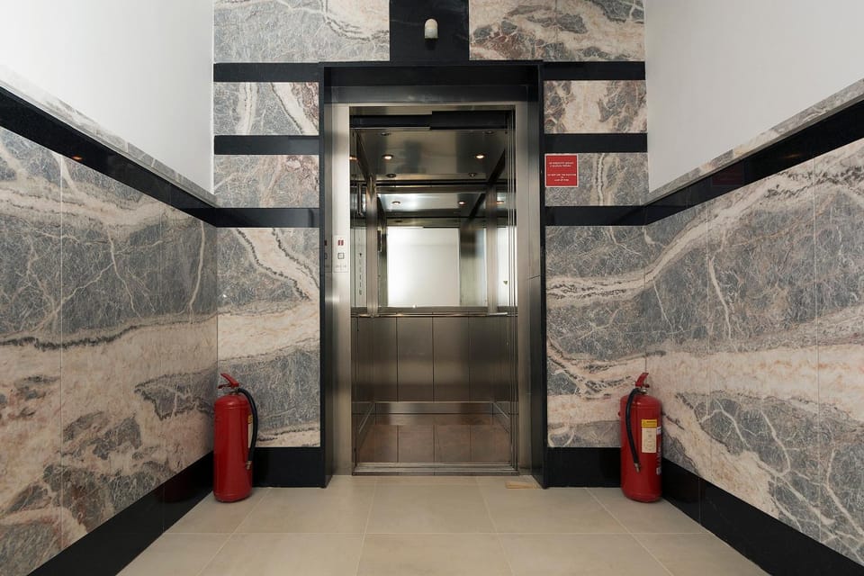 Property building, elevator