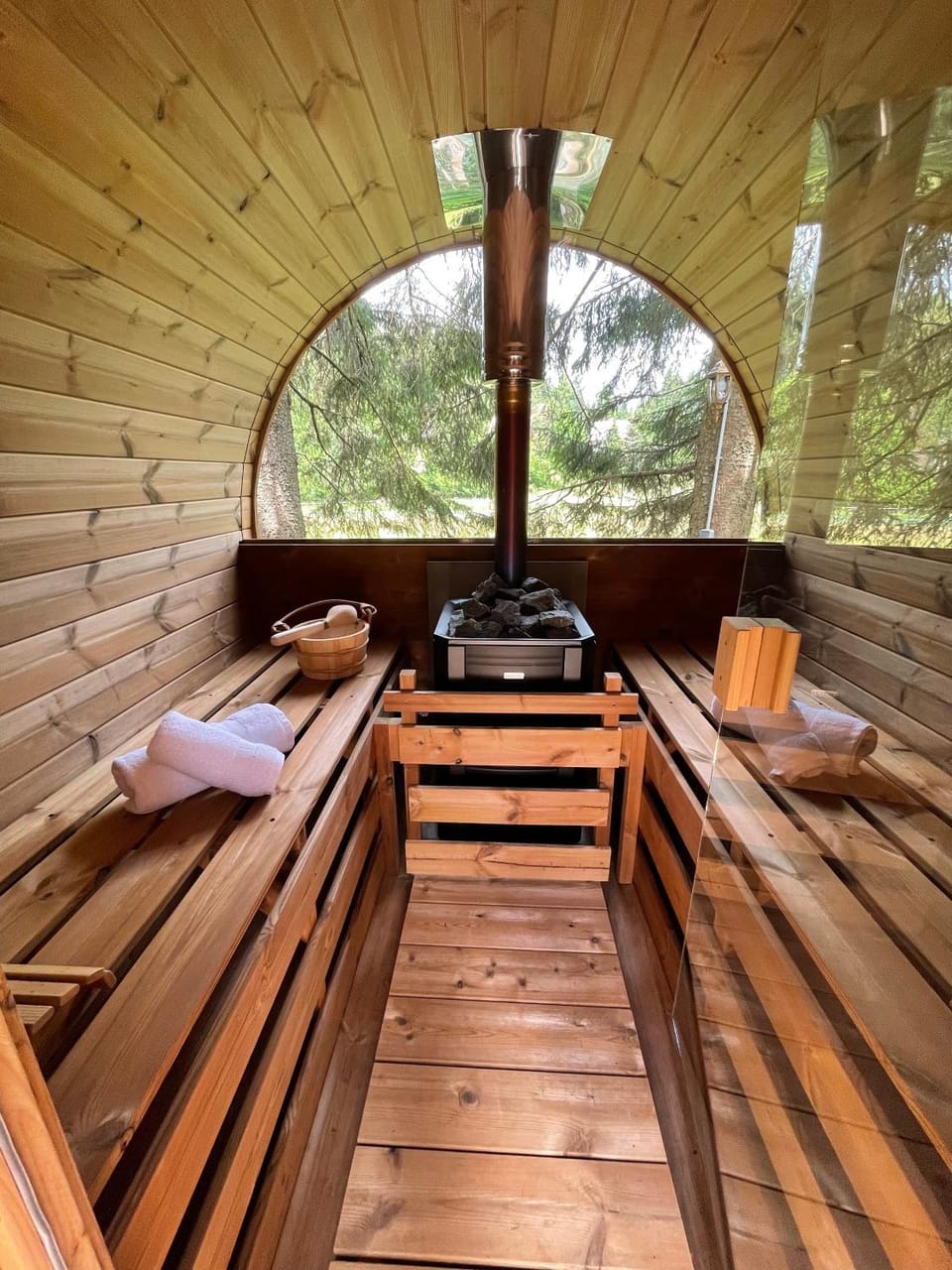 Sauna, Mountain view