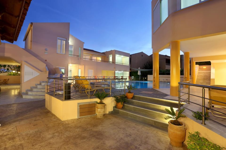 Swimming pool, Sunset