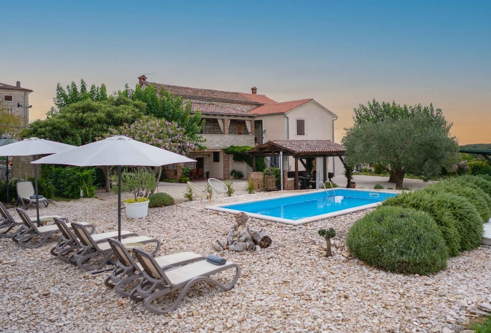 Property building, Natural landscape, Garden, Garden view, Pool view, Swimming pool