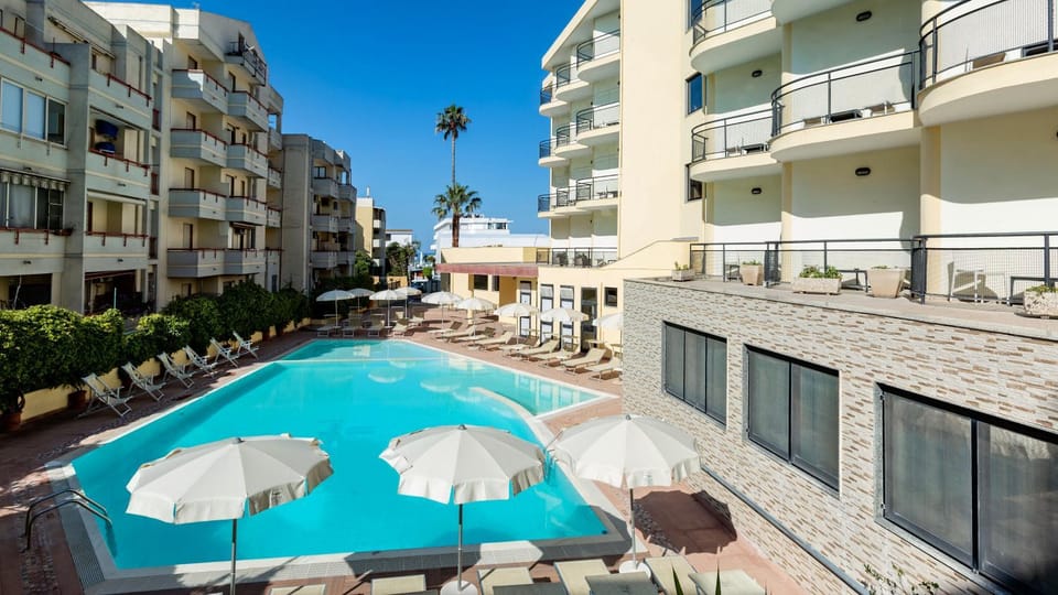 Property building, Pool view
