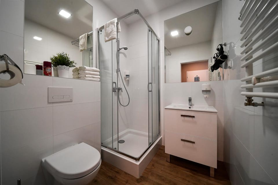 Shower, Toilet, Bathroom, towels