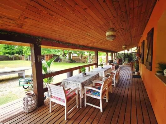 Patio, Seating area, Dining area, Garden view, Meals