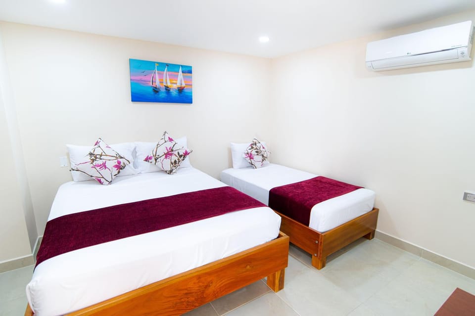 Bed, Bedroom, air conditioner