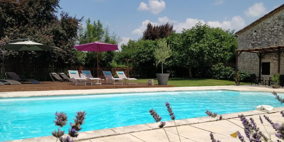 Patio, Garden, Swimming pool