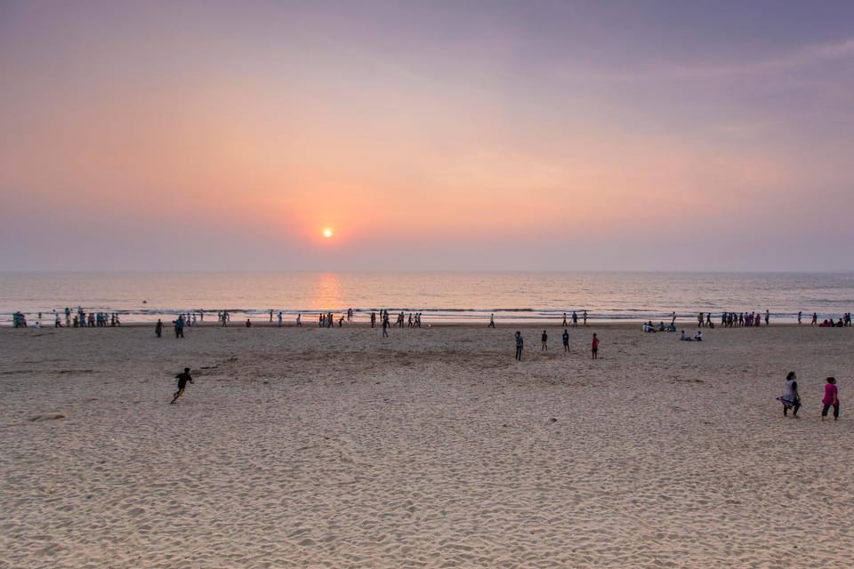 Beach, Sea view, Sunset
