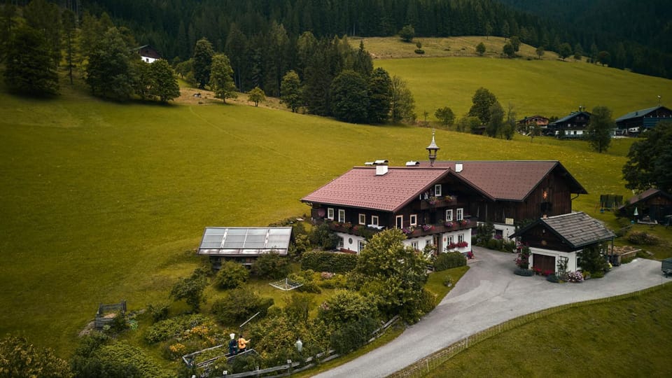 Property building, Natural landscape, Bird's eye view