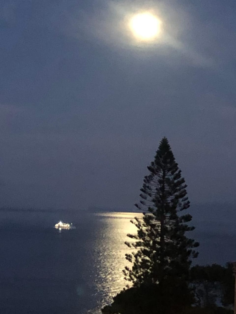 Night, Natural landscape, Sea view