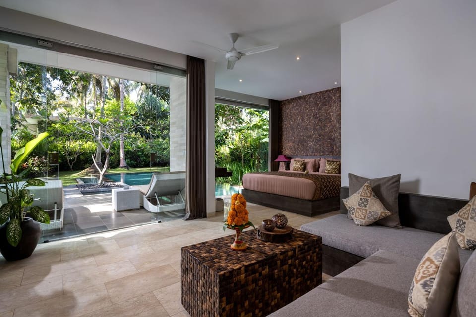 Property building, Patio, Living room, Bedroom, Swimming pool, wardrobe