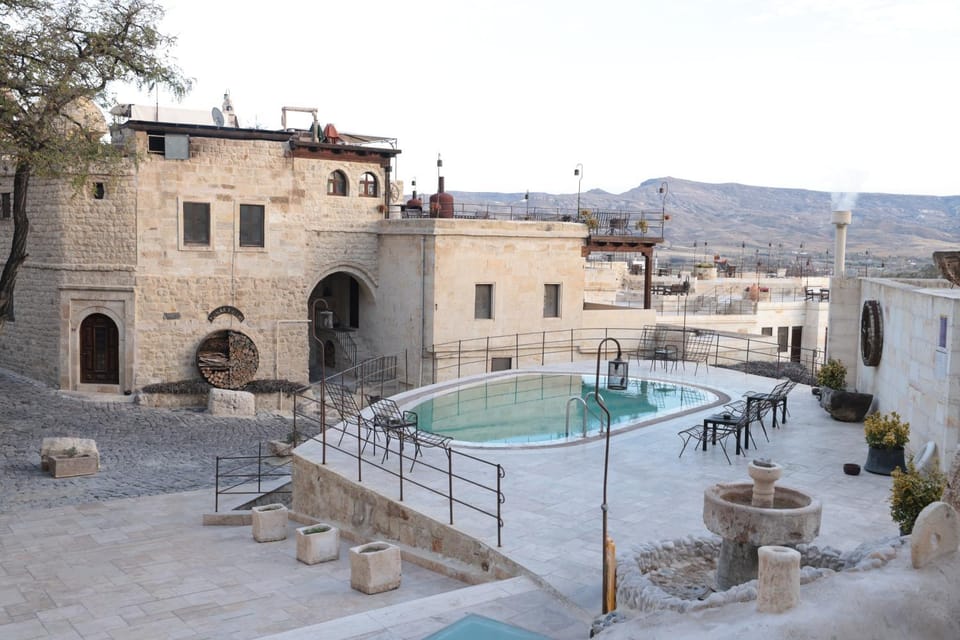 Property building, Day, Natural landscape, Landmark view, Pool view, Swimming pool