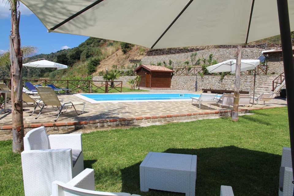 Natural landscape, Garden, Swimming pool, Swimming pool