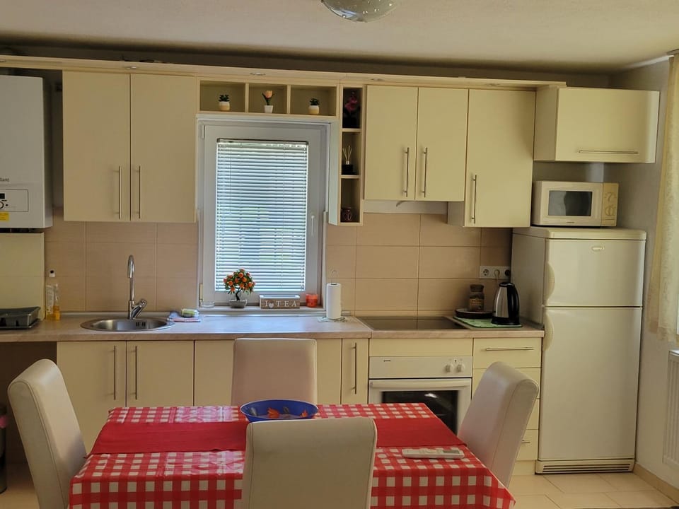 Kitchen or kitchenette, Dining area, oven