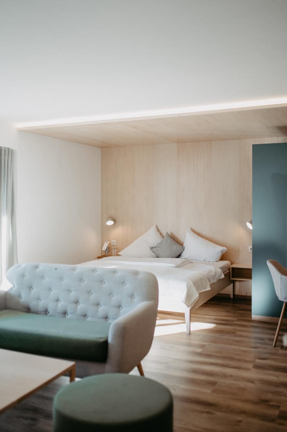 Living room, Seating area, Bedroom