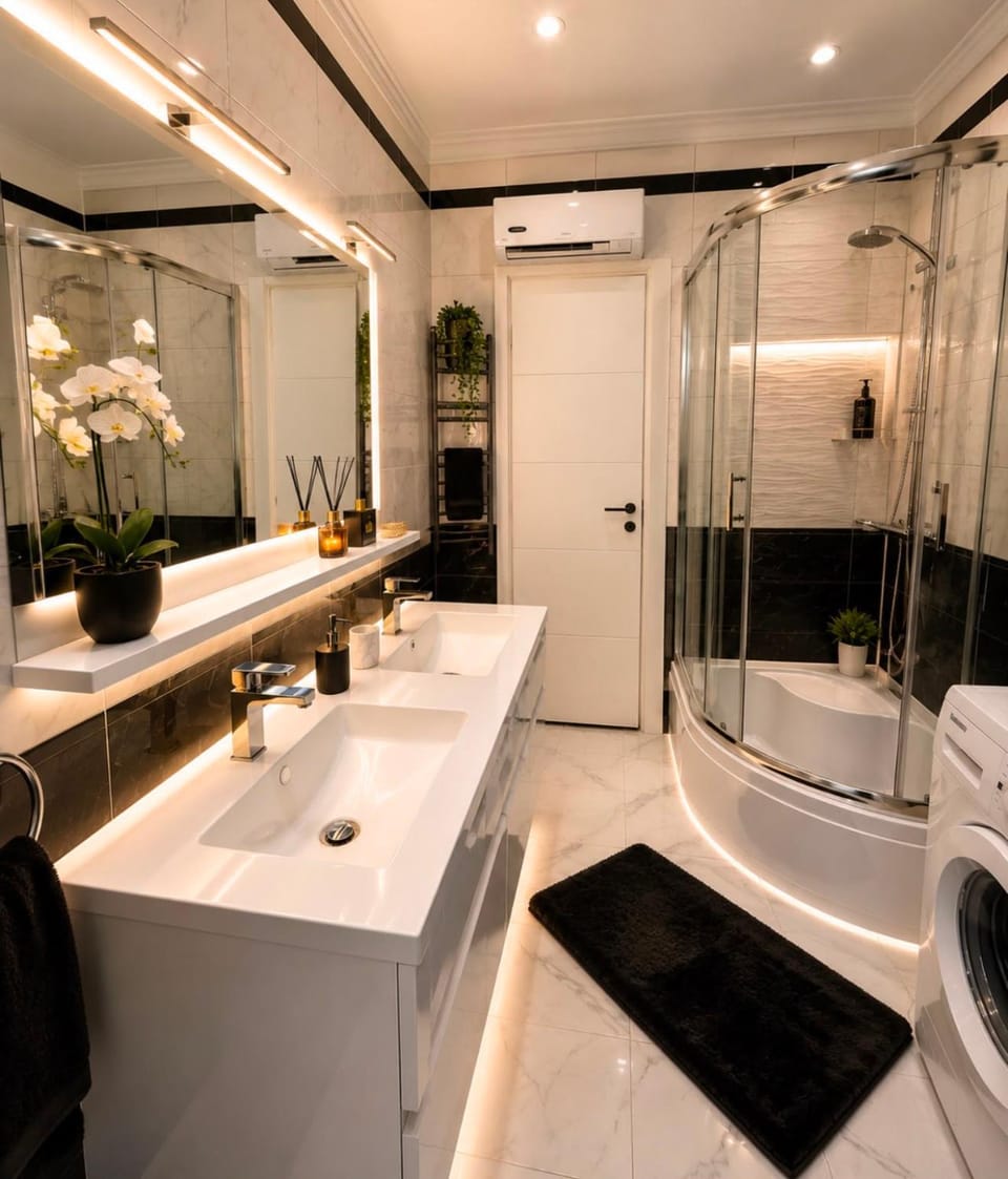 Shower, Bathroom, towels