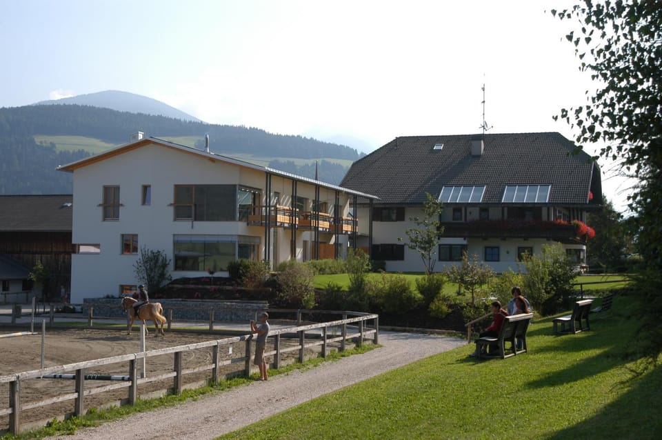 Property building, Summer, Garden view