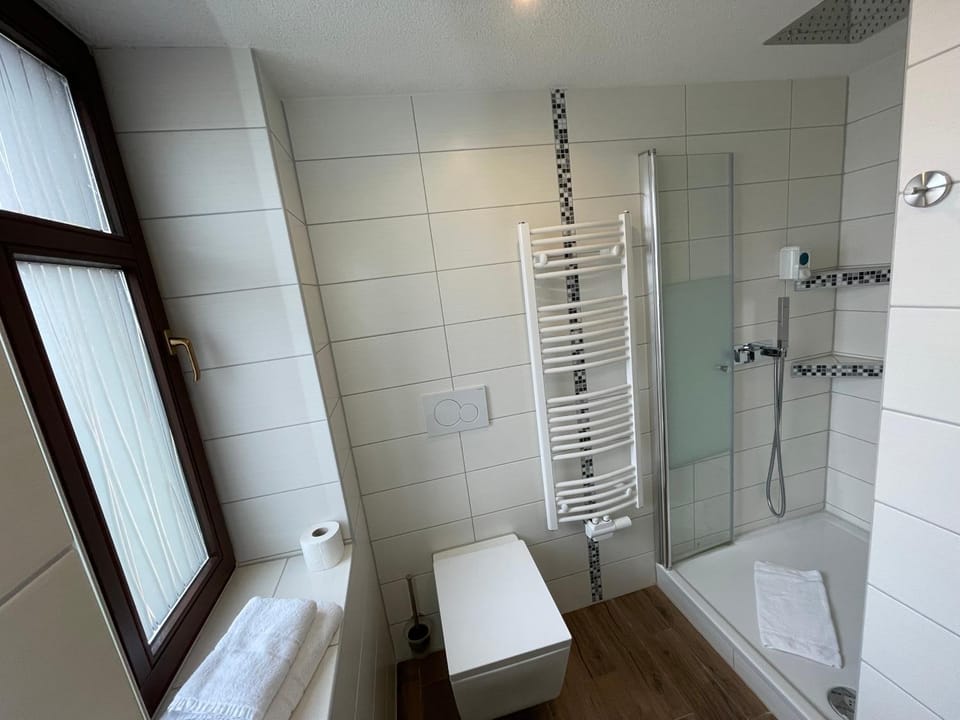 Shower, Toilet, Bathroom, towels