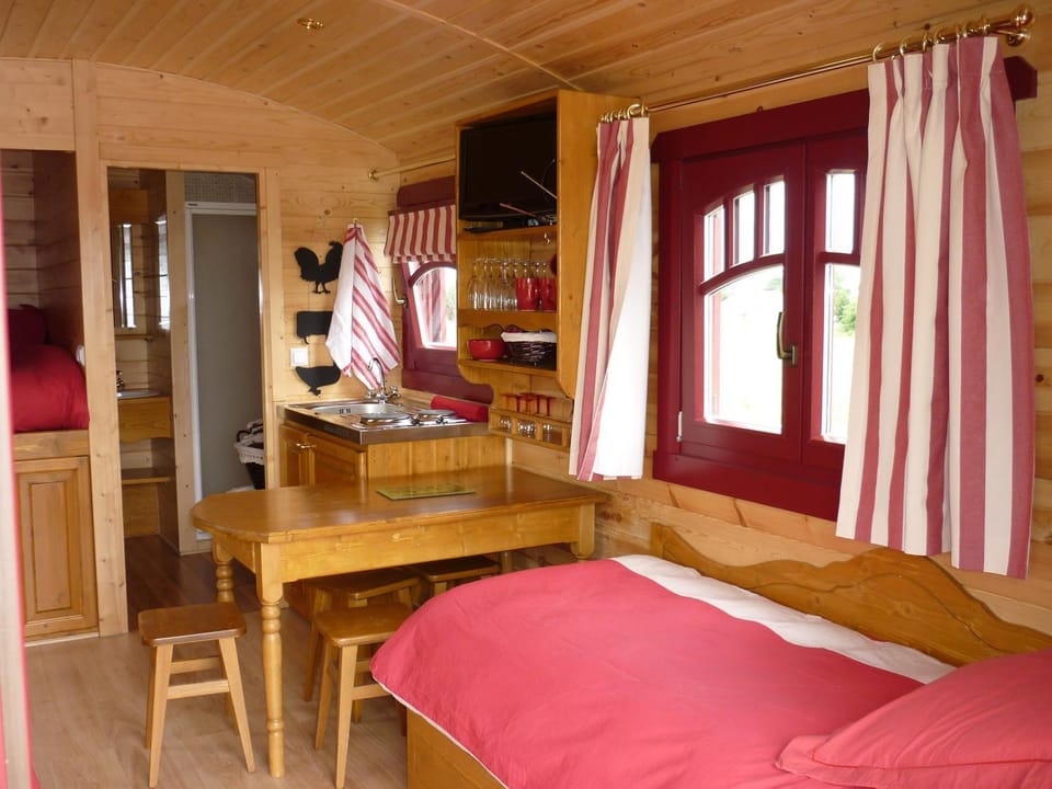 Shower, Bathroom, Living room, Dining area