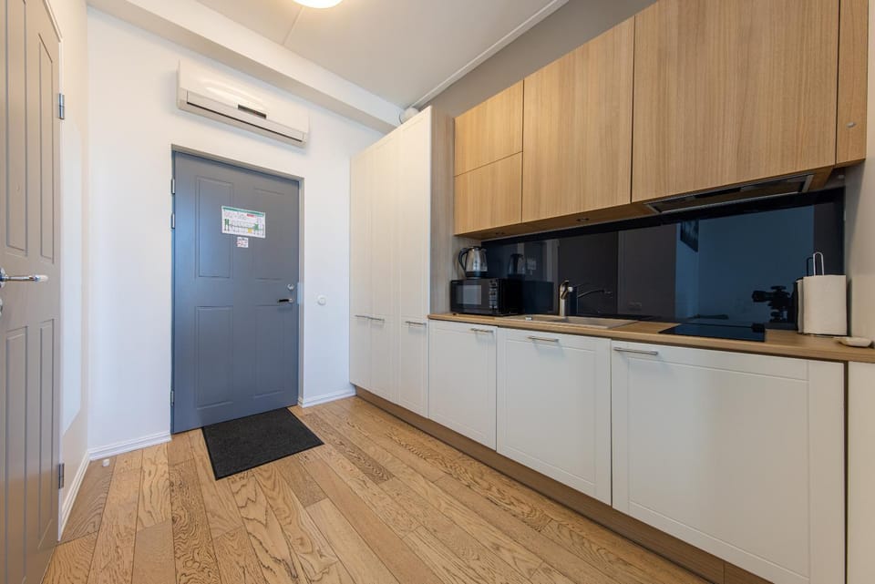 Coffee/tea facilities, Kitchen or kitchenette, minibar, stove