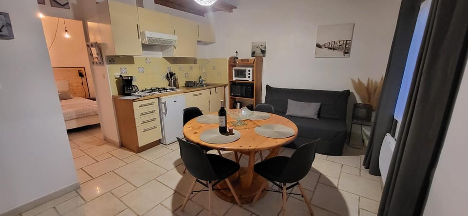 Kitchen or kitchenette, Seating area, minibar, pet friendly, stove