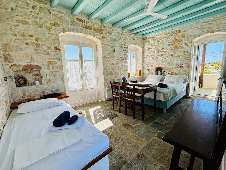 Santa Maria Traditional Stone Studio Apartment in Paros, Greece