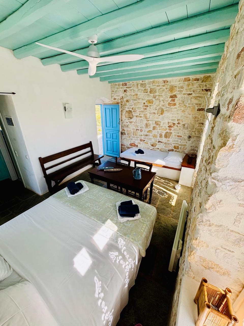 Santa Maria Traditional Stone Studio Apartment in Paros, Greece