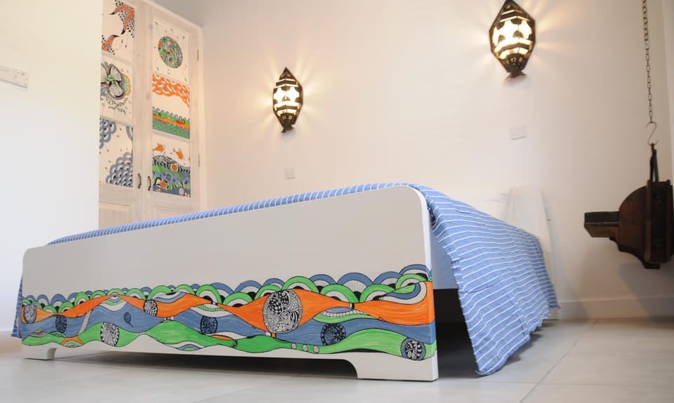 Bed, Decorative detail, Bedroom