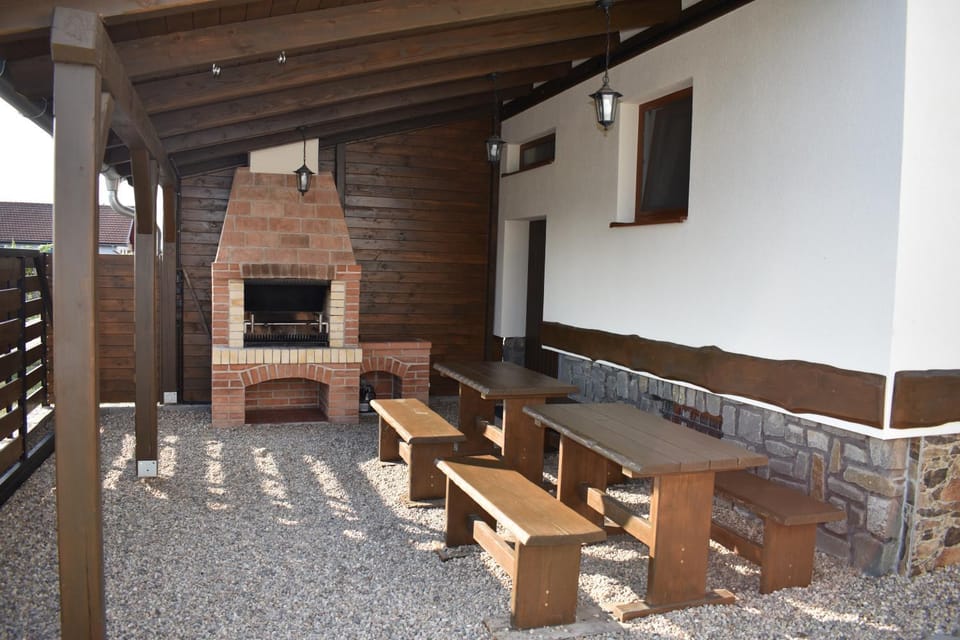 Facade/entrance, BBQ facilities