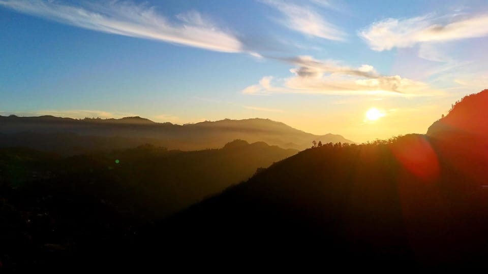 Natural landscape, Mountain view, Sunrise