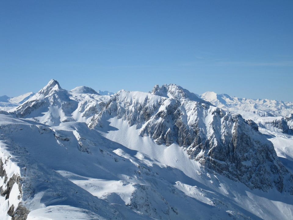 Natural landscape, Winter, Mountain view