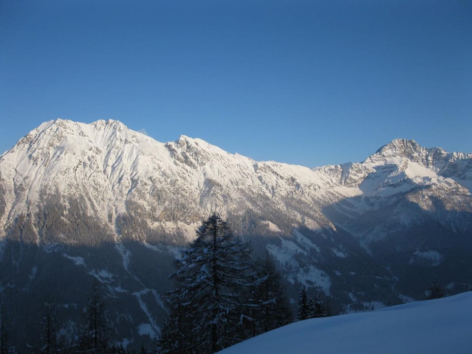 Natural landscape, Winter, Mountain view