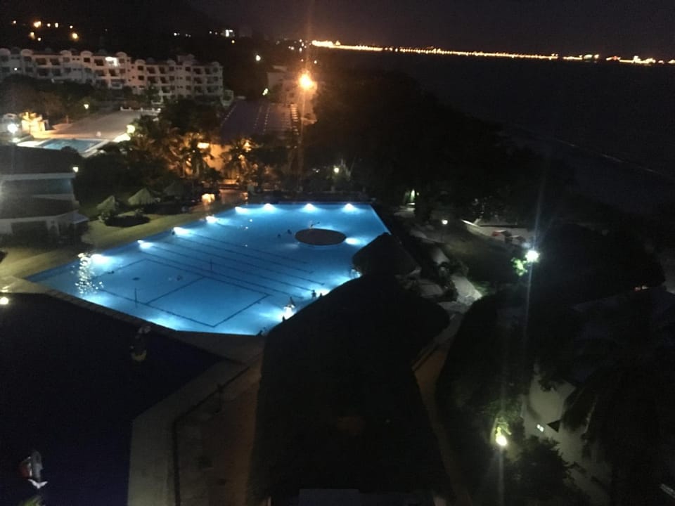 Night, Balcony/Terrace, Pool view