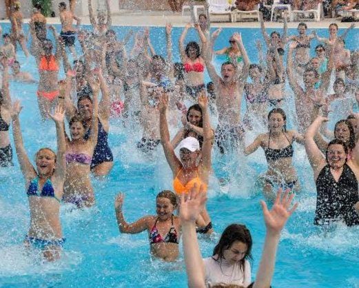 People, Swimming pool