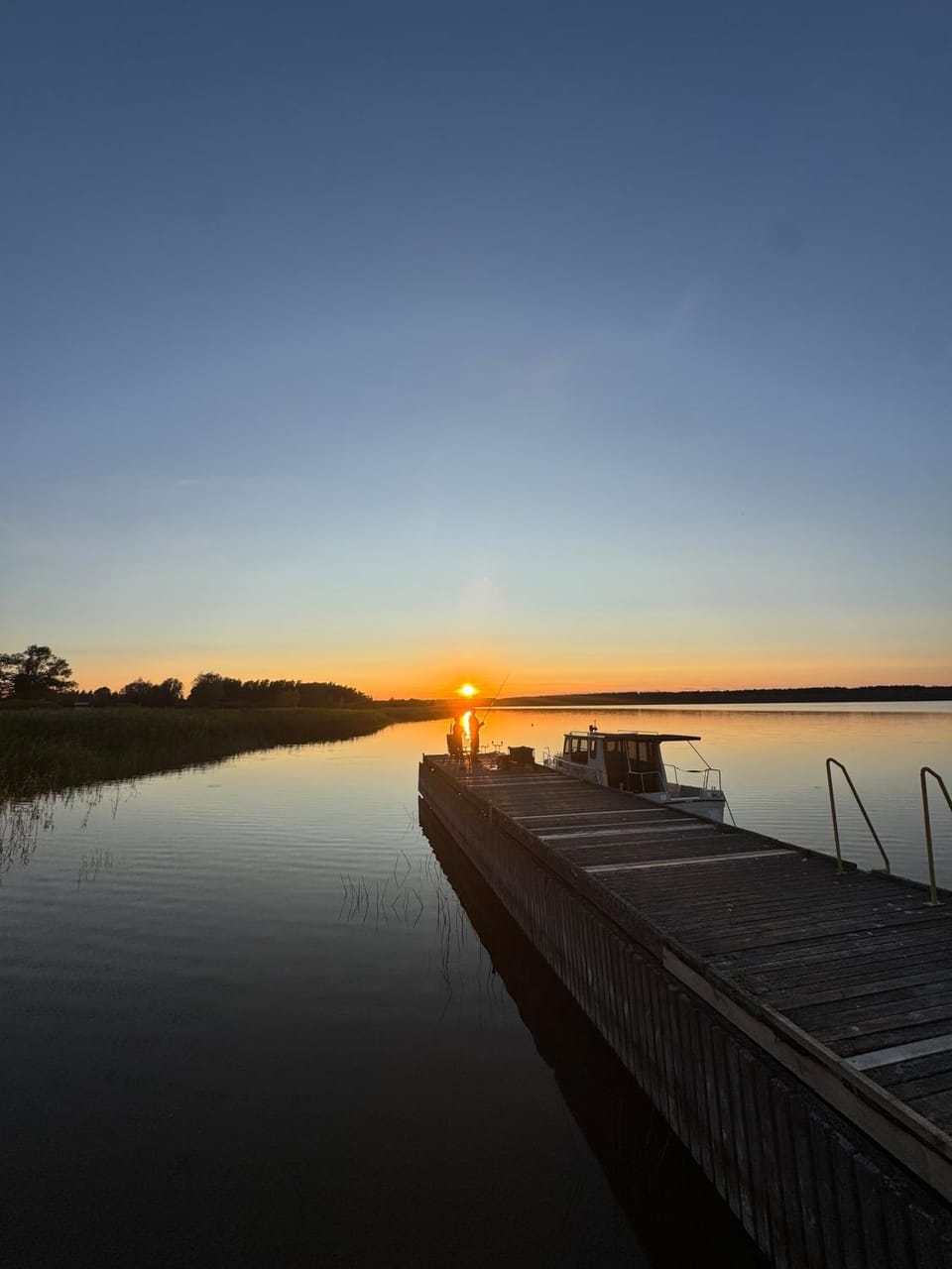 Natural landscape, Lake view, Sunset