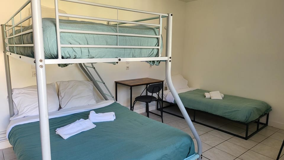 Photo of the whole room, bunk bed