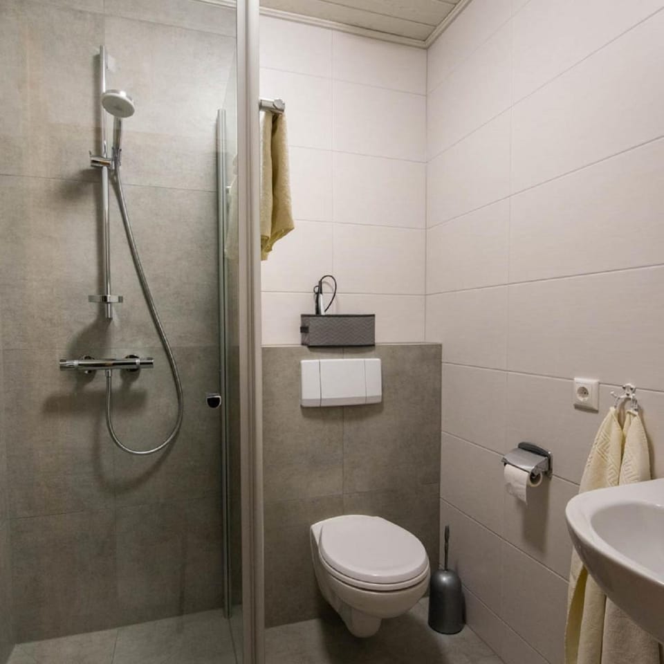 Shower, Toilet, Bathroom, towels