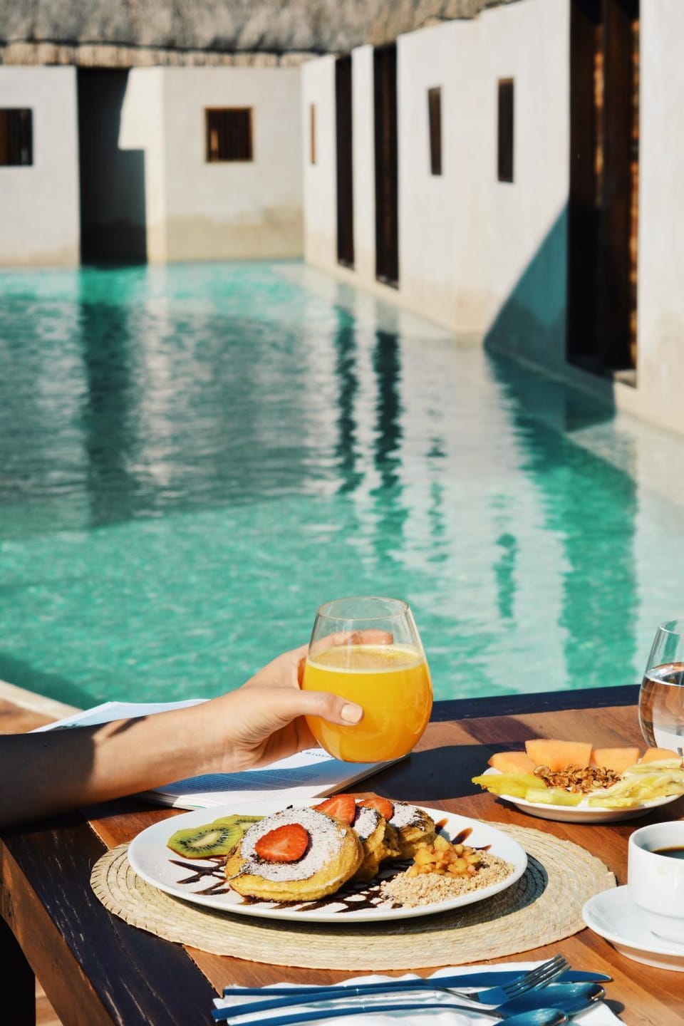 Food and drinks, Food, Swimming pool, Breakfast