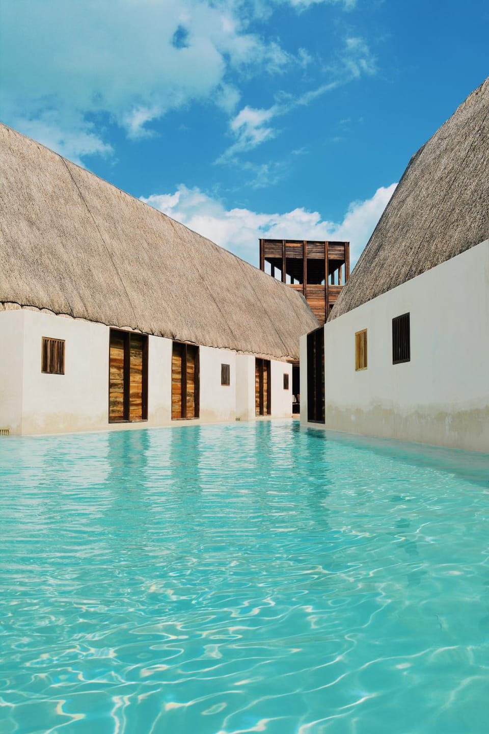 Property building, Pool view