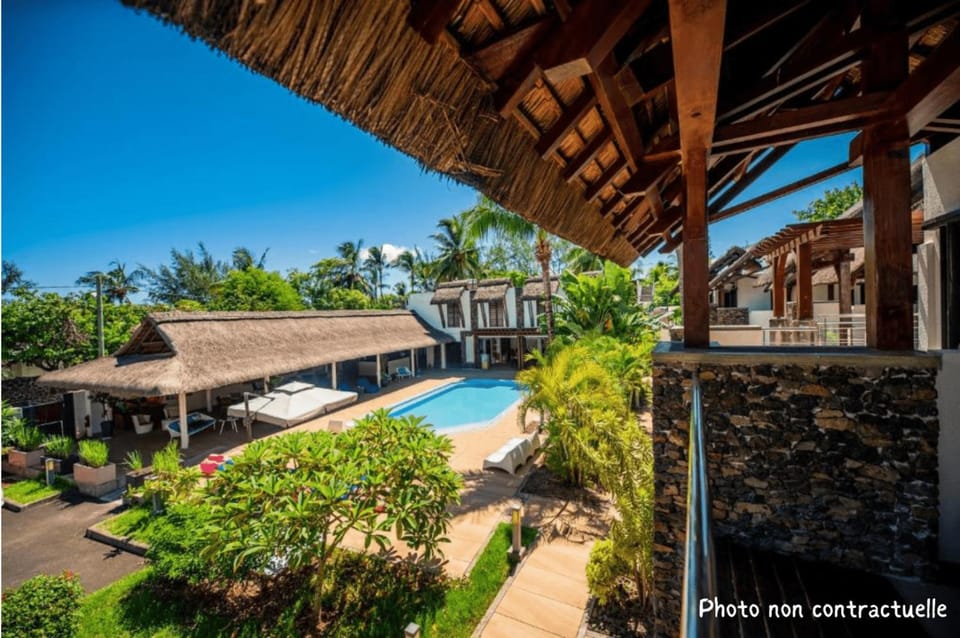 Property building, Day, Bird's eye view, Garden, View (from property/room), Pool view, Swimming pool, sunbed