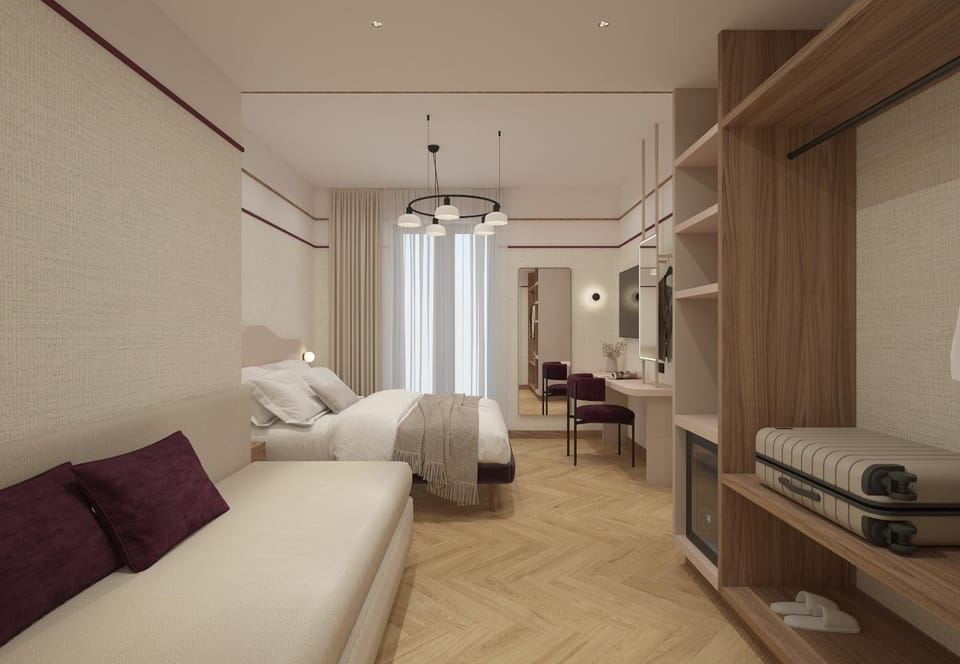 Photo of the whole room, Bedroom