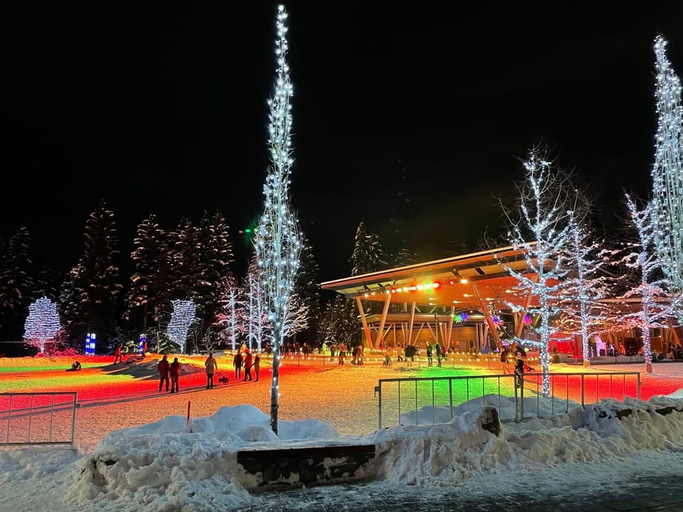 Activities, Winter, City view, Family