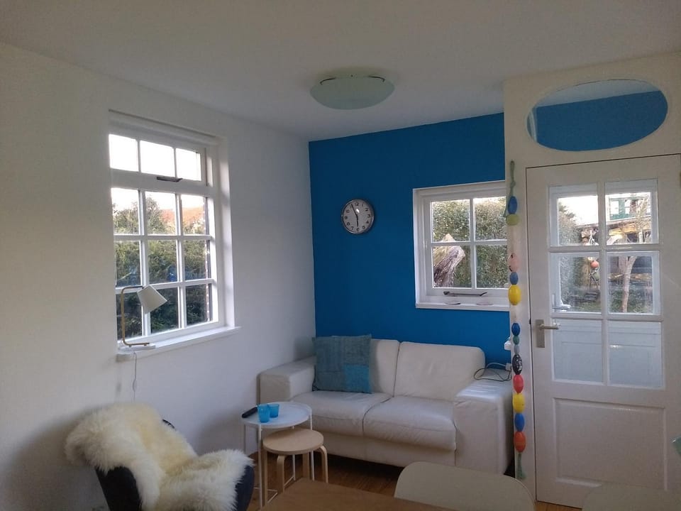 Living room, Seating area, Garden view