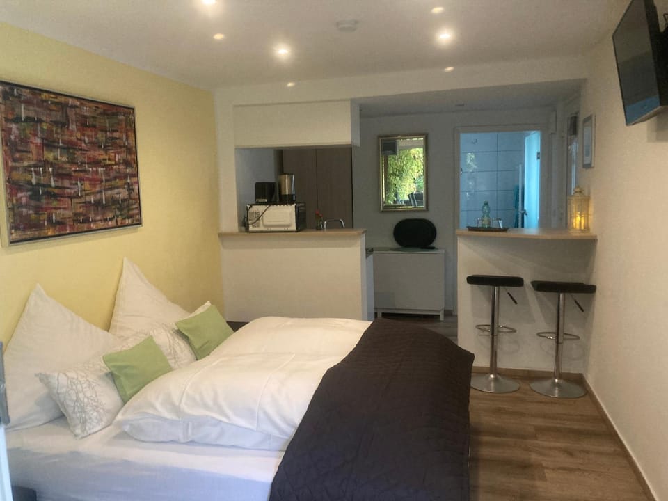 TV and multimedia, Kitchen or kitchenette, Photo of the whole room, Dining area, Bedroom