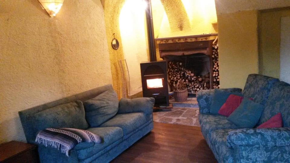 Living room, Autumn, Sunset