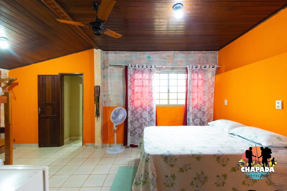 Bed, Photo of the whole room, Bedroom, fireplace, wardrobe