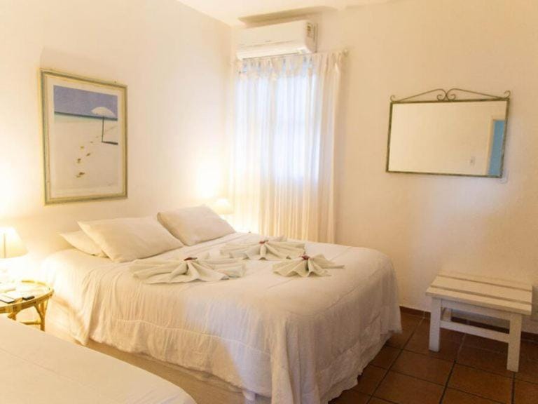 Bed, Photo of the whole room, Bedroom, towels, air conditioner