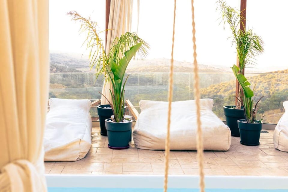 Day, Natural landscape, View (from property/room), Mountain view, Swimming pool
