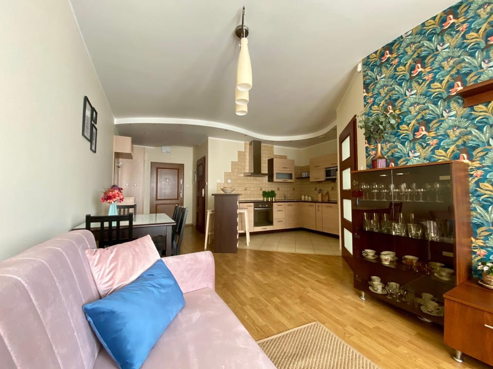 Kitchen or kitchenette, Living room, Dining area