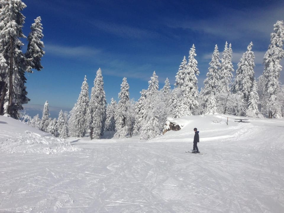 Winter, Skiing, On site