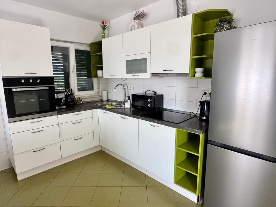 Coffee/tea facilities, Kitchen or kitchenette, dishwasher, minibar, oven, stove