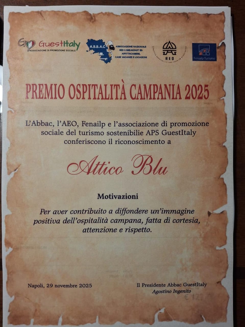 Attico Blu Apartment in Naples